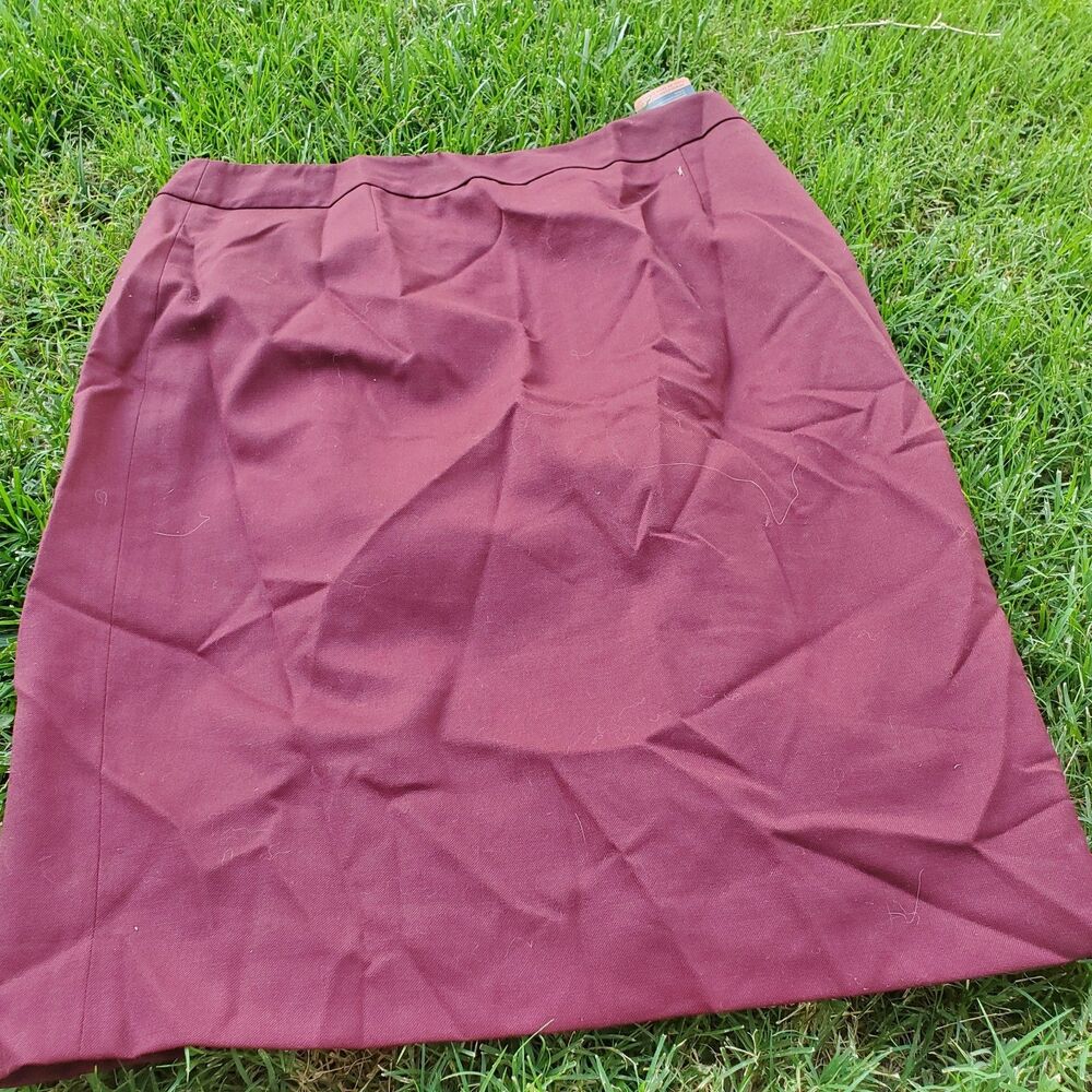Pendleton Burgundy Skirt Size 12